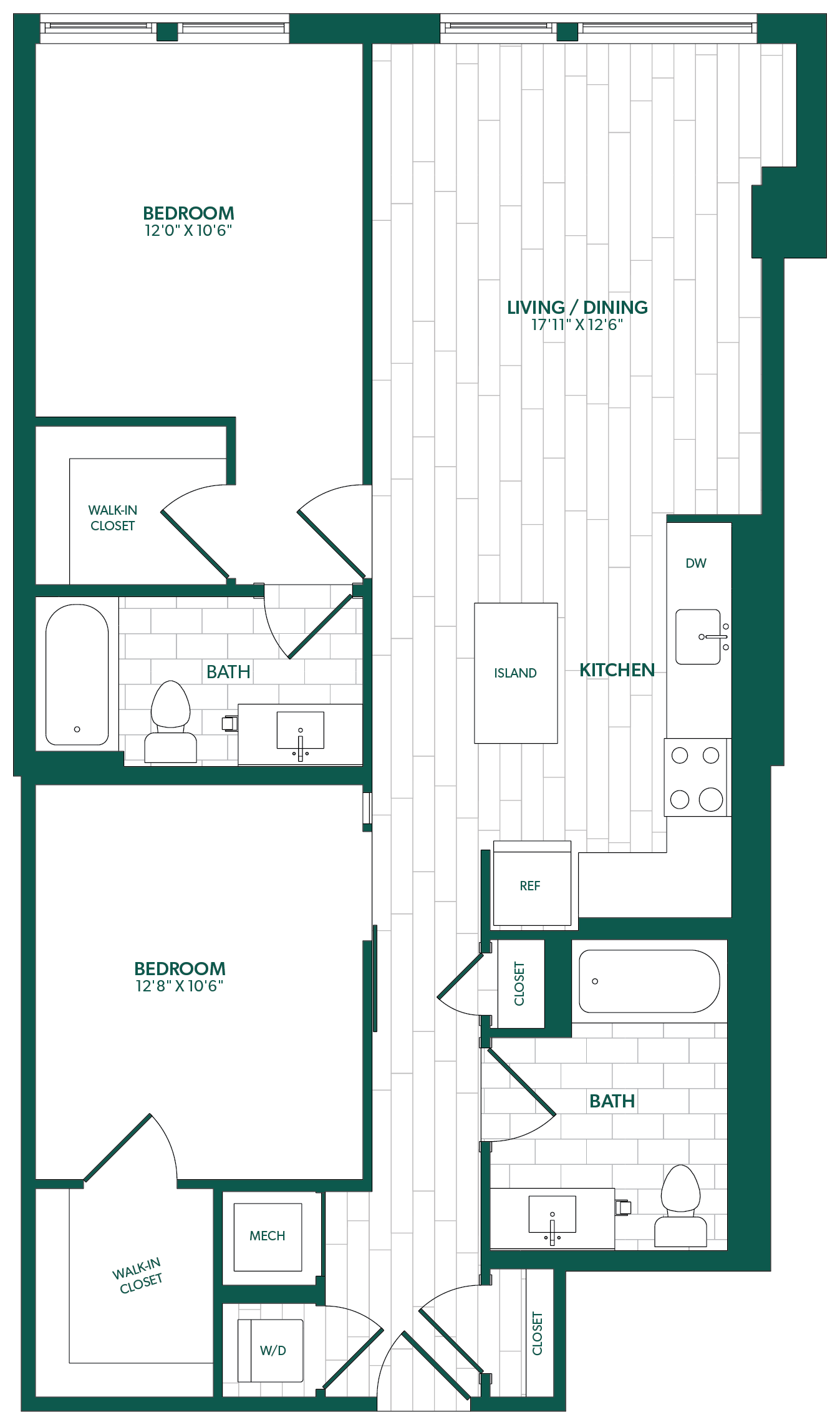 Floor Plan Image of Apartment Apt 0605